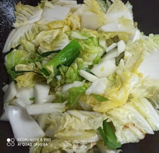 白菜烧肉丸的做法步骤：4