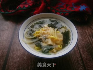 海带芽豆腐味噌汤的做法步骤：11