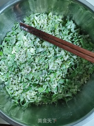 芹菜麦饭的做法步骤：3