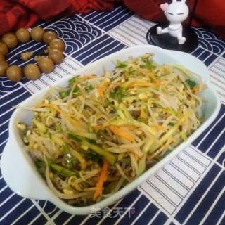 凉拌豆芽菜的做法步骤：7