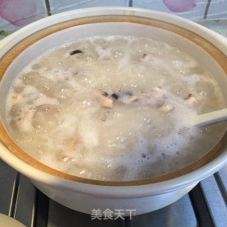 山药香菇砂锅粥的做法步骤：7