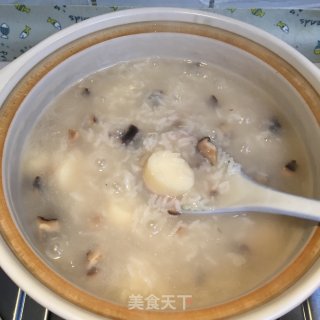 山药香菇砂锅粥的做法步骤：8