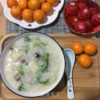 山药香菇砂锅粥的做法步骤：11