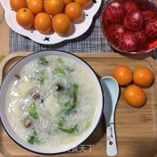 山药香菇砂锅粥的做法步骤：12
