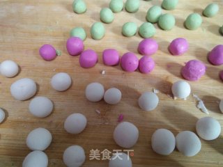 彩色桂花小汤圆的做法步骤：6