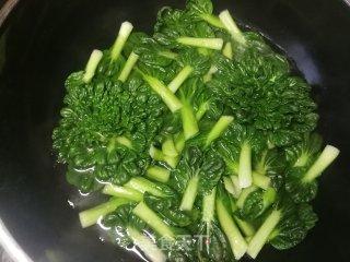 虾皮蒜蓉浇百叶菜的做法步骤：3
