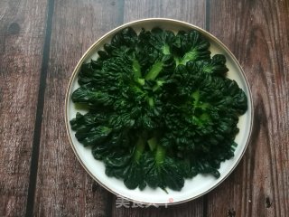 虾皮蒜蓉浇百叶菜的做法步骤：4