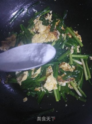 韭菜炒鸡蛋的做法步骤：6