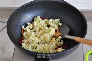 香辣菜花的做法步骤：8