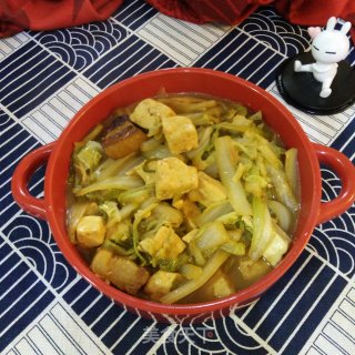 红烧肉炖白菜豆腐的做法步骤：10