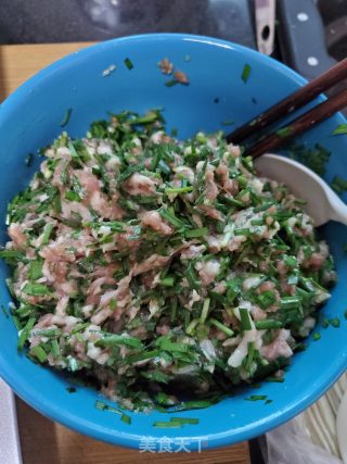韭菜肉馅煎饺的做法步骤：4