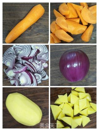 日式咖喱牛肉饭的做法步骤：4