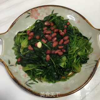 花生米拌菠菜的做法步骤：6