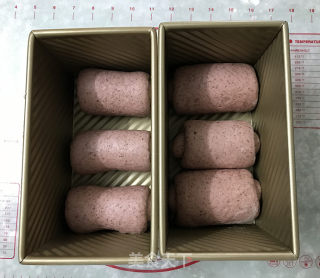 火龙果果皮汁黑麦吐司的做法步骤：11