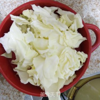 香辣千张炖圆白菜的做法步骤：2