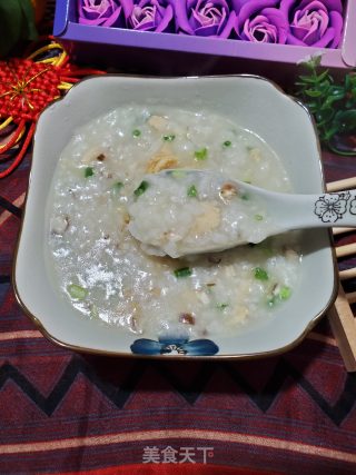 香菇鸡粒粥的做法步骤：13
