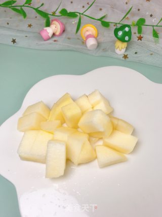 【苹果双米粥】8-12月龄婴儿宝宝辅食的做法步骤：2