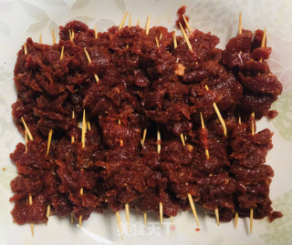 牙签牛肉的做法步骤：3