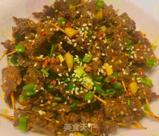 牙签牛肉的做法步骤：4