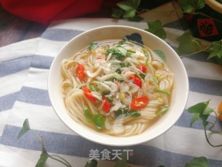 虾皮酸汤面的做法步骤：10