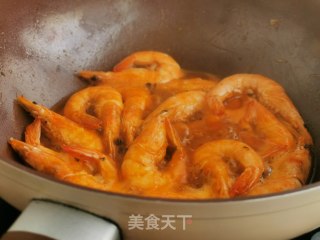 甜辣大虾的做法步骤：6