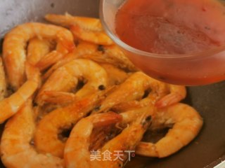 甜辣大虾的做法步骤：7