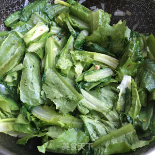 爆炒油麦菜的做法步骤：5