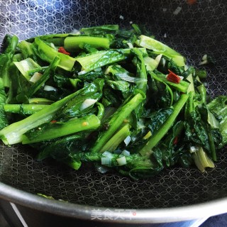 爆炒油麦菜的做法步骤：6