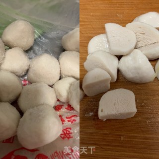双菇翡翠鱼圆汤的做法步骤：1