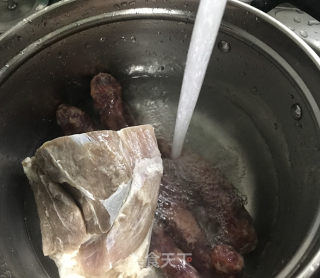 水煮咸肉的做法步骤：4