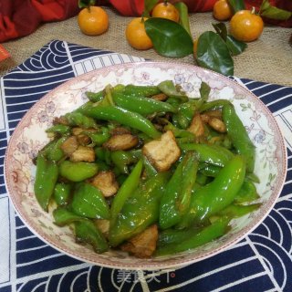 尖椒炒肉的做法步骤：9