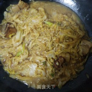 红焖肉炖酸菜的做法步骤：8