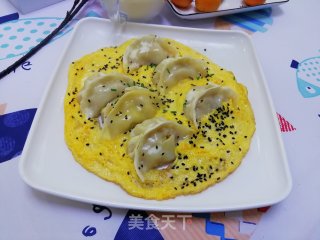 鸡蛋抱饺子的做法步骤：7