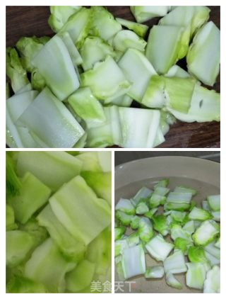腊味炒儿菜的做法步骤：2