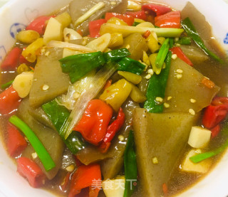 酸辣魔芋豆腐的做法步骤：3
