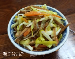 韭黄胡萝卜炒茶干的做法步骤：7