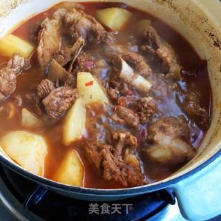 红烧羊肉炖萝卜的做法步骤：10