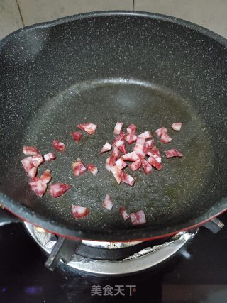 腊肠时蔬炒饭的做法步骤：3
