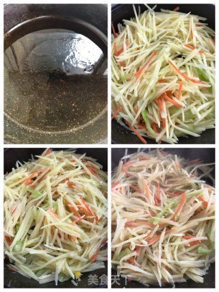 土豆丝手抓饼的做法步骤：4