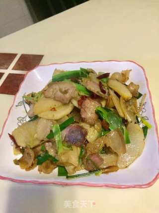萝卜炒腊肉的做法步骤：6