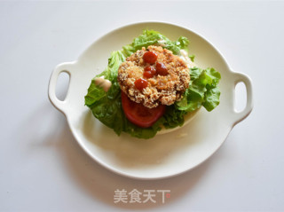 白皮饼汉堡的做法步骤：14
