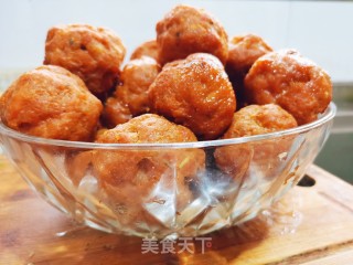 炸肉圆子的做法步骤：9