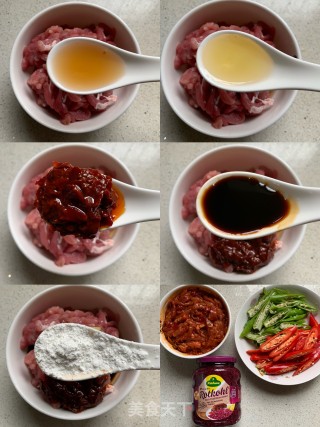 红椰菜炒肉丝的做法步骤：1