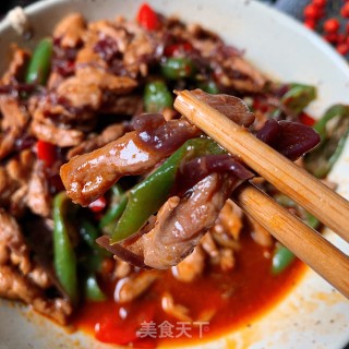 红椰菜炒肉丝的做法步骤：8