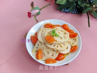 酸甜清脆炒莲藕的做法步骤：6