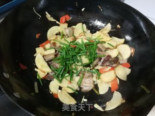 冬笋炒回锅肉的做法步骤：7