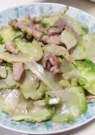 鸭胸肉炒儿菜的做法步骤：6
