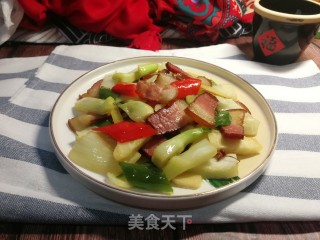 茴香球炒腊肉的做法步骤：13