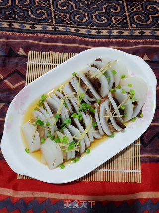 腊肉蒸白萝卜的做法步骤：13