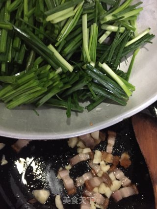 荞头叶炒烧肉的做法步骤：8